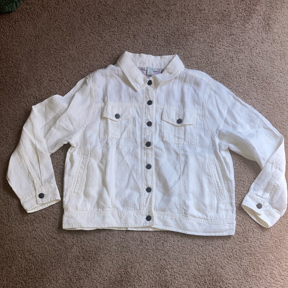 Sundance White Linen Jacket